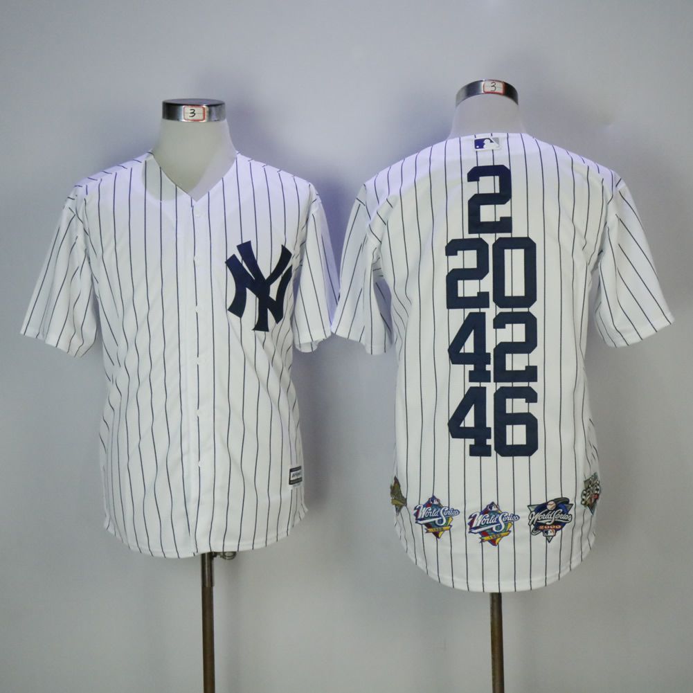 Men New York Yankees Blank White Mixed honor Edition MLB Jerseys